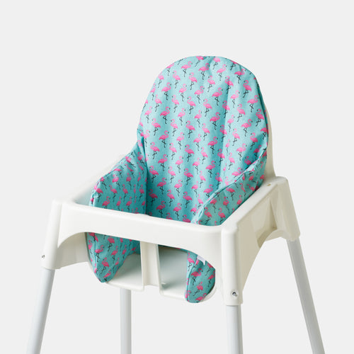 Blå flamingo kuddfodral som är avtorkningsbar