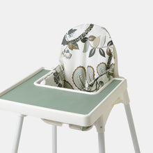Load image into Gallery viewer, Grön blommig kuddfodral till den uppblåsbara Ikea Antilop kudden

