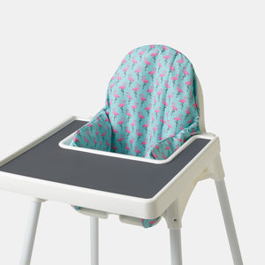 Blå flamingo kuddfodral som är avtorkningsbar