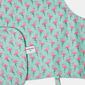 Blå flamingo kuddfodral som är avtorkningsbar