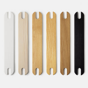 Sex olika färger i fotstöd till Ikea Antilop barnstol